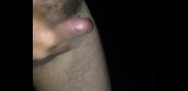  Wanking outdoors and shooting my load